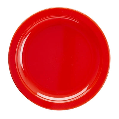 Olympia Kristallon Polypropylene Plates Red 174mm (12 Pack) - CB766