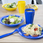 Olympia Kristallon Polypropylene Plates Blue 230mm (12 Pack) - CB769