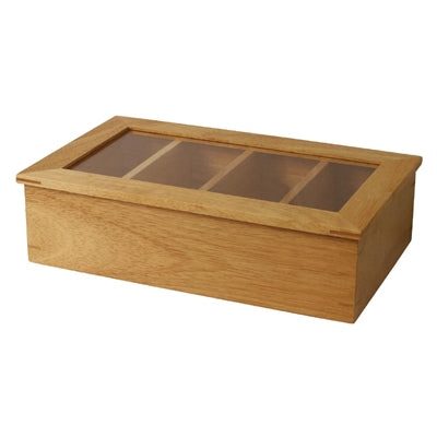 Olympia Hevea Wood Tea Box - CB808