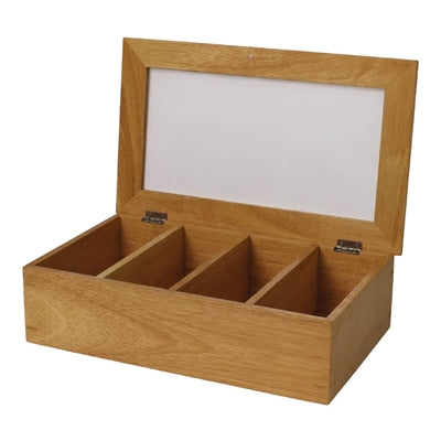 Olympia Hevea Wood Tea Box - CB808