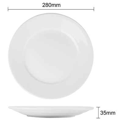 Olympia Athena Wide Rimmed Plates 280mm (6 Pack) - CC210