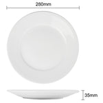 Olympia Athena Wide Rimmed Plates 280mm (6 Pack) - CC210