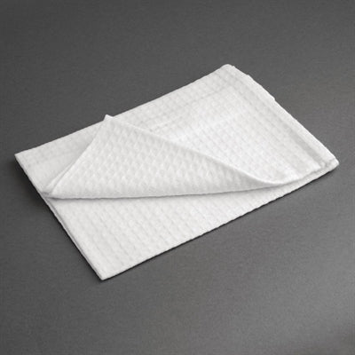 Vogue Honeycomb Weave Tea Towels White (10 Pack) - CC598