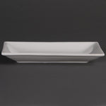 Olympia Whiteware Serving Rectangular Platters 200x130mm (6 Pack) - CC893