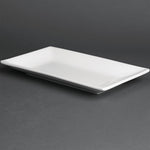 Olympia Whiteware Serving Rectangular Platters 250x150mm (4 Pack) - CC894