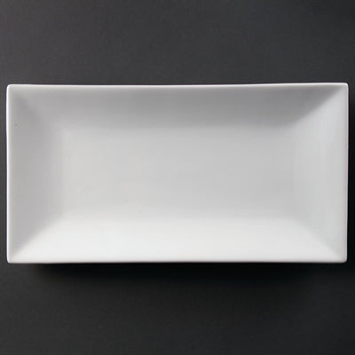 Olympia Whiteware Serving Rectangular Platter 380mm - CC896