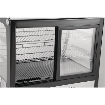 Polar G-Series Energy Efficient Countertop Food Display Fridge Black 120Ltr - GP292