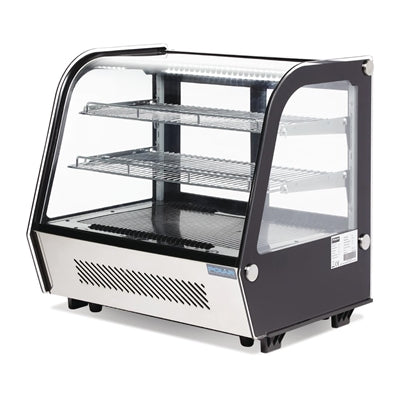 Polar G-Series Energy Efficient Countertop Food Display Fridge Black 120Ltr - GP292