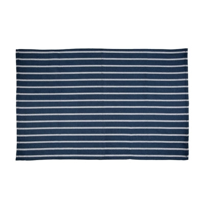Vogue Butchers Stripe Chef Tea Towel Navy - CE146