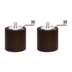 Olympia Dark Wood Salt and Pepper Mill Grinder Set - CE247