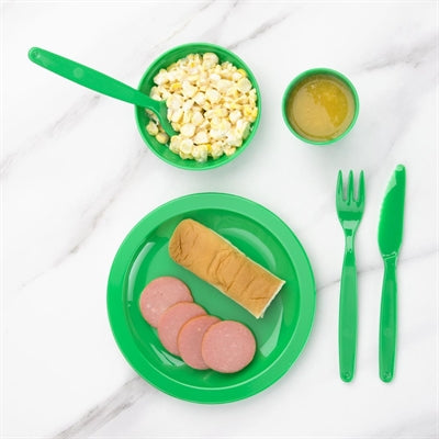Olympia Kristallon Polypropylene Plates Green 230mm (12 Pack) - CB768