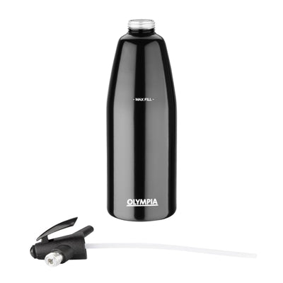 Olympia Soda Siphon Black 1Ltr - CE341