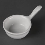 Olympia Whiteware Miniature Pan Shaped Bowls 35ml (12 Pack) - CE544