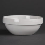 Olympia Whiteware Stacking Bowls 130mm (12 Pack) - CF354