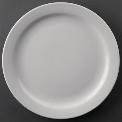 Olympia Athena Narrow Rimmed Plates 226mm (12 Pack) - CF363