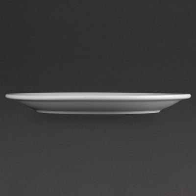 Olympia Athena Narrow Rimmed Plates 226mm (12 Pack) - CF363