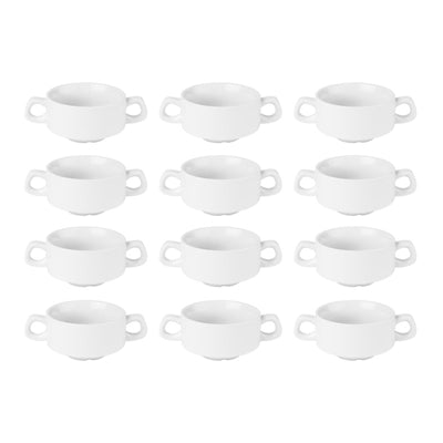 Olympia Athena Stacking Soup Bowls 107mm (12 Pack) - CF369