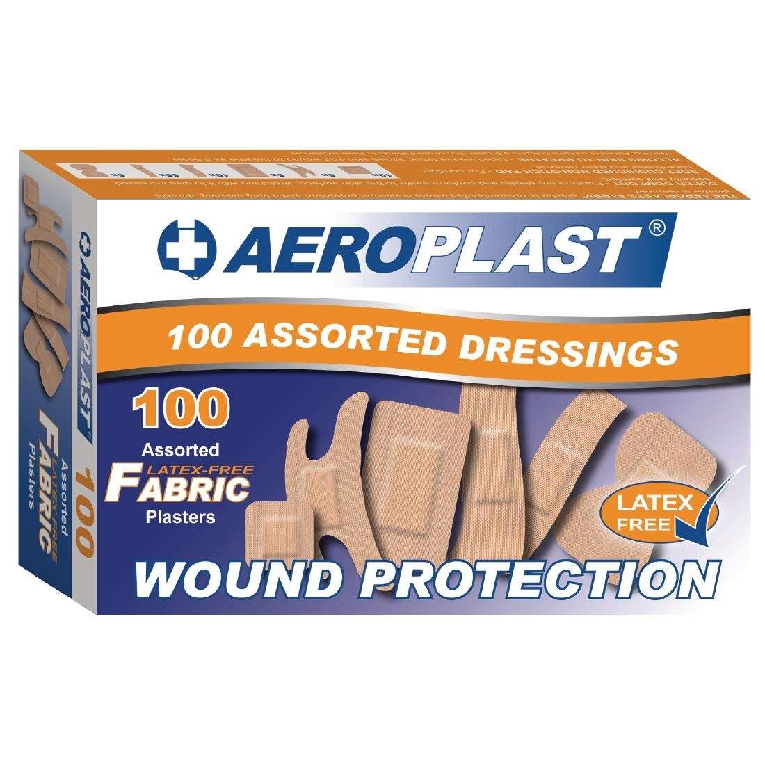 Aeroplast Latex-Free Assorted Plasters Pack of 100 CG295