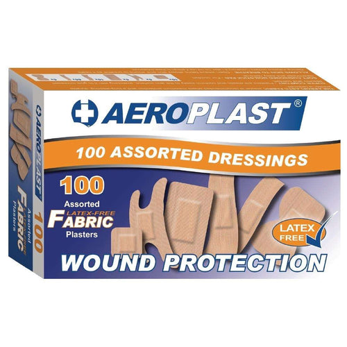 Aeroplast Latex-Free Assorted Plasters Pack of 100 CG295