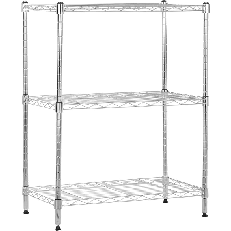 Commercial Shelving unit 3 tier 200kg/shelf Width 1200mm Depth 350mm Chrome wire - CR1203590A3