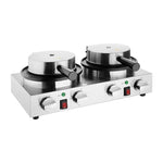 Buffalo Double Round Belgian Waffle Maker - CJ533