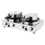 Buffalo Double Round Belgian Waffle Maker - CJ533