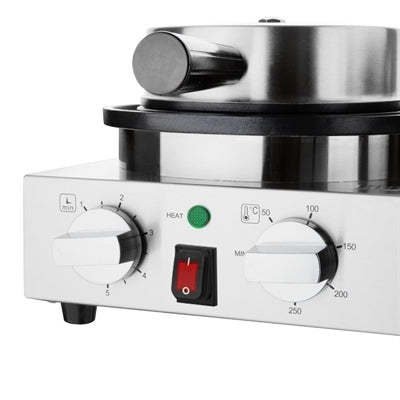 Buffalo Double Round Belgian Waffle Maker - CJ533