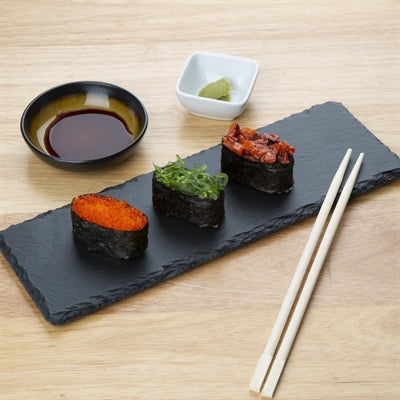 Olympia Slate Rectangular Display Trays 100x300mm (4 Pack) - CK408