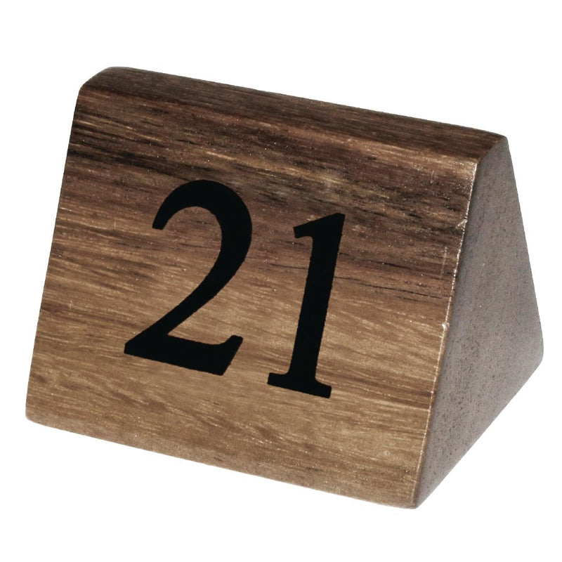 Olympia Wooden Triangle Table Numbers 21-30 - CL298