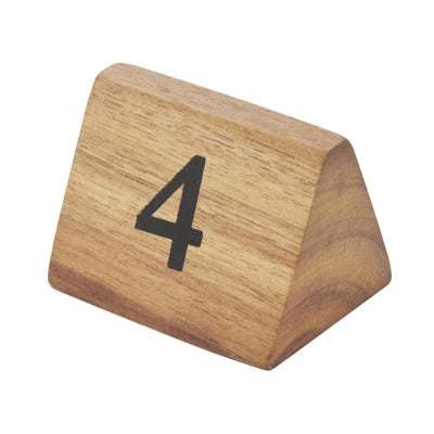 Olympia Wooden Triangle Table Numbers 1-10 - CL392