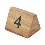 Olympia Wooden Triangle Table Numbers 1-10 - CL392