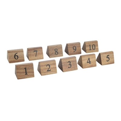 Olympia Wooden Triangle Table Numbers 1-10 - CL392