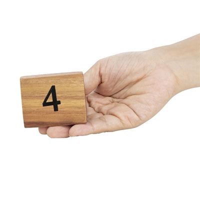 Olympia Wooden Triangle Table Numbers 1-10 - CL392
