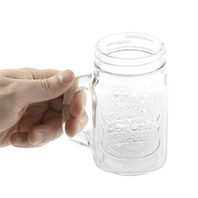 Olympia Handled Mason Jars 450ml (12 Pack) - CM698