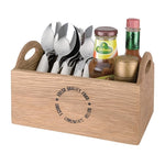 Olympia Oak Printed Table Caddy 230mm - CN517