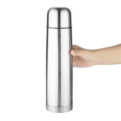 Olympia Vacuum Flask Stainless Steel 1Ltr - CN696