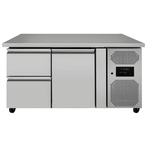 Commercial Refrigerated Counter 260L 1 Door 2 Drawers GN1/1 1360 x 700 x 860mm - THP2120TNEC
