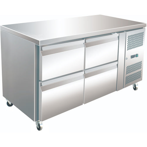 Commercial Refrigerated Counter 4 Drawers Depth 700mm - THP2140TNEC