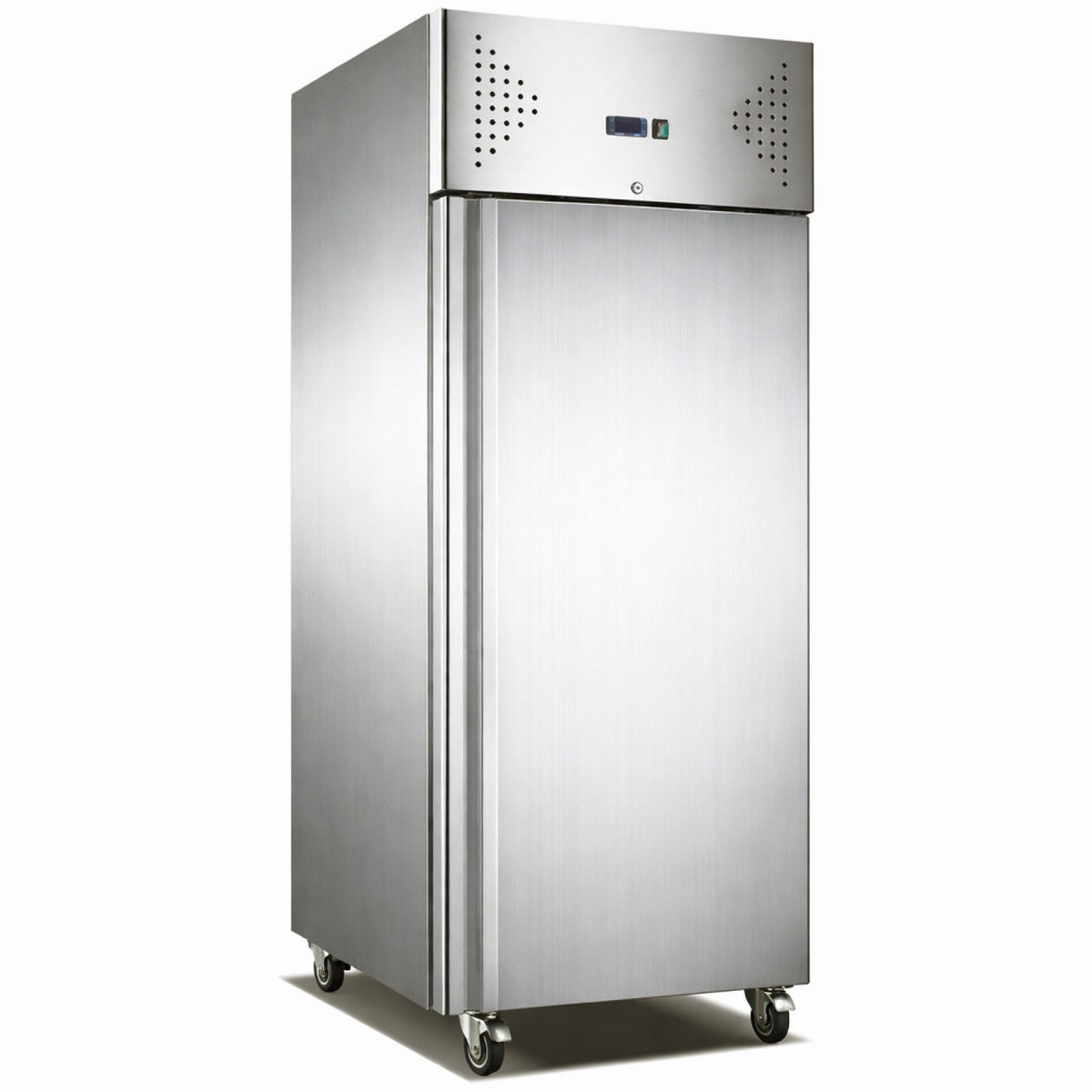 Heavy Duty Upright Stainless Steel Single Door Fridge, 685lt, GN2/1, 740x830x2010mm, Ventilated cooling - R650VE