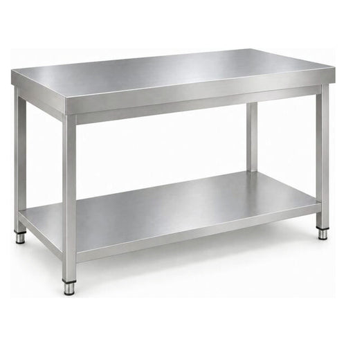 Commercial Stainless Steel 2 Tier Work Table 1000 x 600 x 850mm - QNH66005