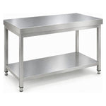 Commercial Stainless Steel 2 Tier Work Table 1000 x 700 x 850mm - QNH66020