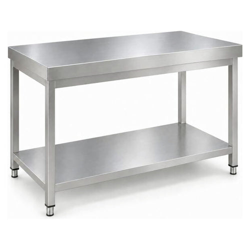 Commercial Stainless Steel 2 Tier Work Table 1000 x 700 x 850mm - QNH66020