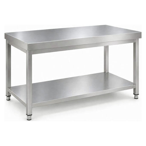 Commercial Stainless Steel 2 Tier Work Table 1200 x 600 x 850mm - QNH66007