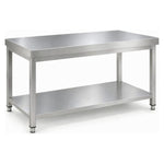 Commercial Stainless Steel 2 Tier Work Table 1300 x 600 x 850mm - QNH66008