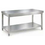 Commercial Stainless Steel 2 Tier Work Table 1400 x 600 x 850mm - QNH66009