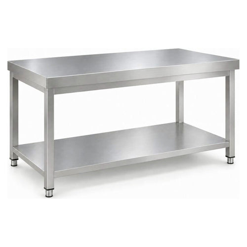 Commercial Stainless Steel 2 Tier Work Table 1400 x 600 x 850mm - QNH66009