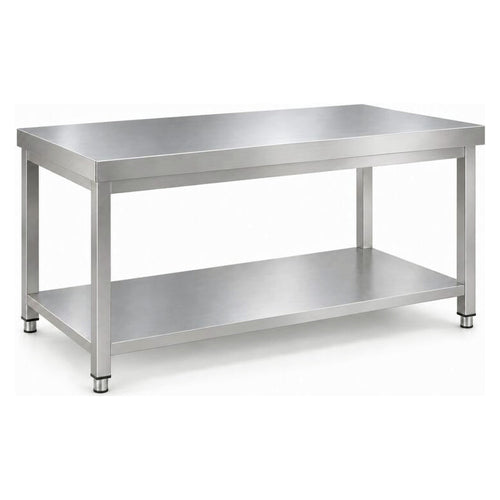 Commercial Stainless Steel 2 Tier Work Table 1500 x 600 x 850mm - QNH66010