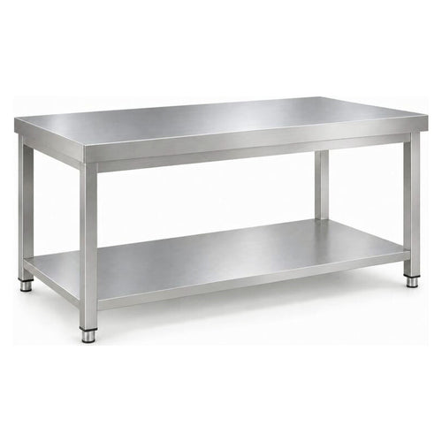 Commercial Stainless Steel 2 Tier Work Table 1600 x 600 x 850mm - QNH66011