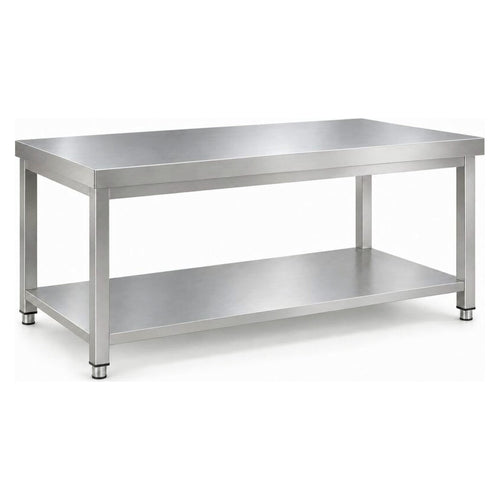Commercial Stainless Steel 2 Tier Work Table 1800 x 600 x 850mm - QNH66013