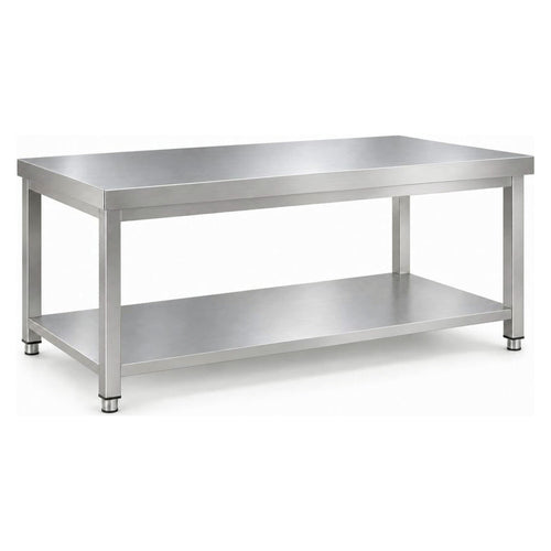Commercial Stainless Steel 2 Tier Work Table 1900 x 600 x 850mm - QNH66014
